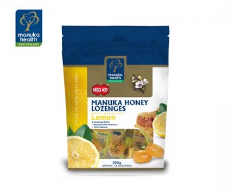 Manuka Health 蜜纽康 MGO400+麦卢卡蜂蜜柠檬润喉糖 250克（58粒）【保质期：2023.05】
